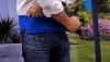 Wellys Magnetischer Rückengürtel mit Kissen -Blau