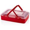 Herzberg Einstöckige Gebäck-Tragebox zum Mitnehmen Farbe : Red