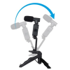 Grundig ED-38135: 3-in-1-Selfie-Studio-Vlogging-Kit mit Beleuchtung, Mikrofon und Stativ