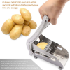 Herzberg HG-04166: Pommes-Frites-Kartoffelschneider aus Edelstahl