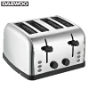 Daewoo SYM-1304: Wide Stainless Steel  Bread Toaster - 4 Drawer, 4 Slice
