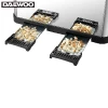 Daewoo SYM-1304: Wide Stainless Steel  Bread Toaster - 4 Drawer, 4 Slice