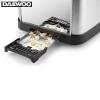 Daewoo SYM-1298: Stainless Steel Bread Toaster - 2 Drawer, 2 Slice ​