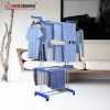 moving rack, clothes rack, wholesale clothes rack, dropshipping, blue rack, clothes dryer, outdoor clothes dryer, movable rack, supplier, affordable clothes rack