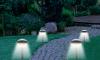 Genius Ideas Juego de 2 lámparas solares de diseño Tiffany