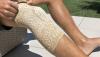 Wellys Vendaje de bambú para la rodilla con cusión de articulación - Hombre