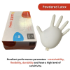 Master Gloves: Paquete de 100 guantes desechables de látex en polvo - Talla M