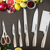 couteau de cuisine, ensemble de couteaux de cuisine, couteau de cuisine avec support en acrylique, couteau en acier inoxydable, vente en gros, dropship, fournisseur en Europe