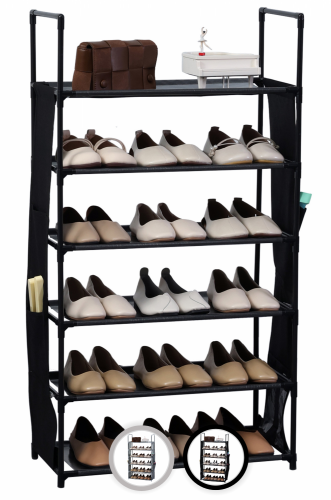 Herzberg Rangement de chaussures à 6 niveaux - 47x100cm