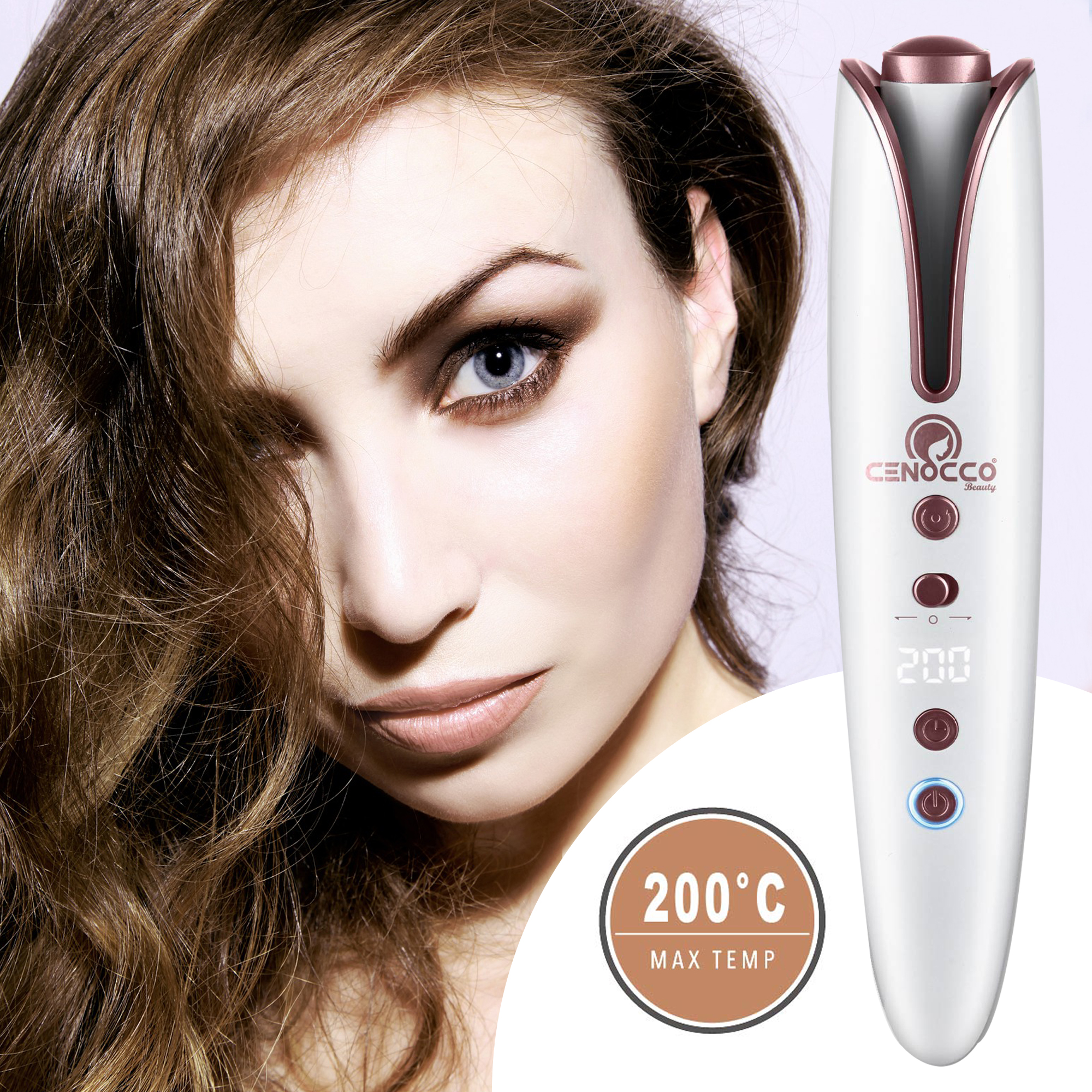 Cenocco Beauty CC-9094: Wireless Rechargeable Automatic Hair Curler