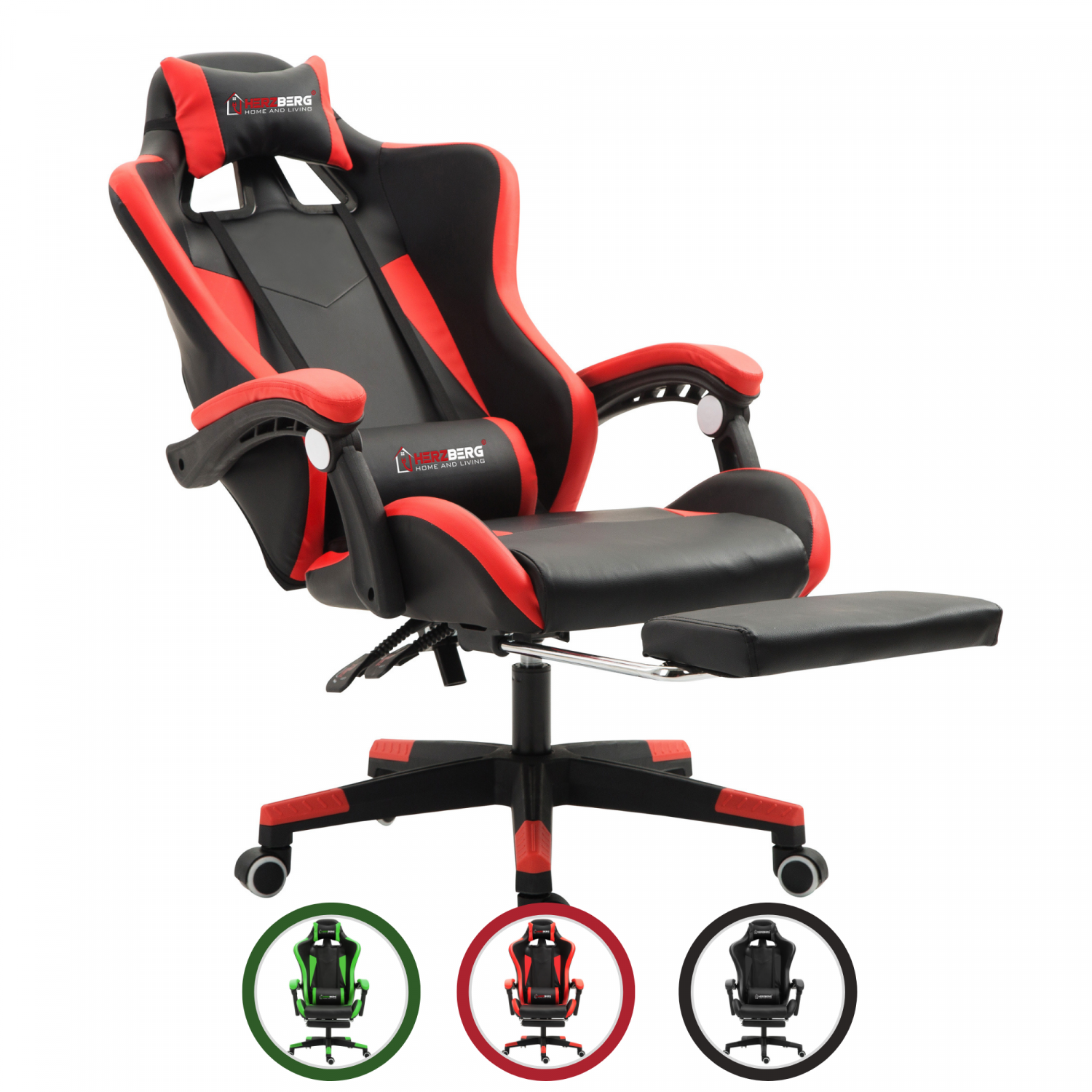 Herzberg Racing Car Style Ergonomic Gaming Chair