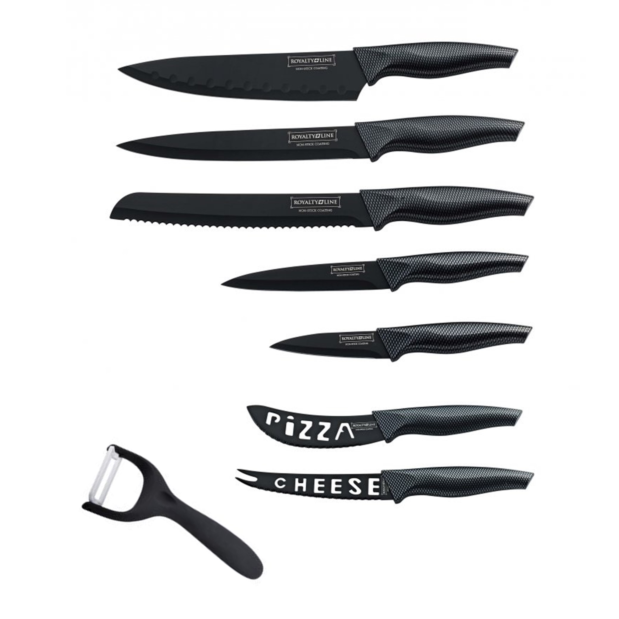 Royalty Line Knife set with non-steack coating 7pcs Line RL-CB7 : Wholesale Dropshipping Supplier in Europe MSY Invest