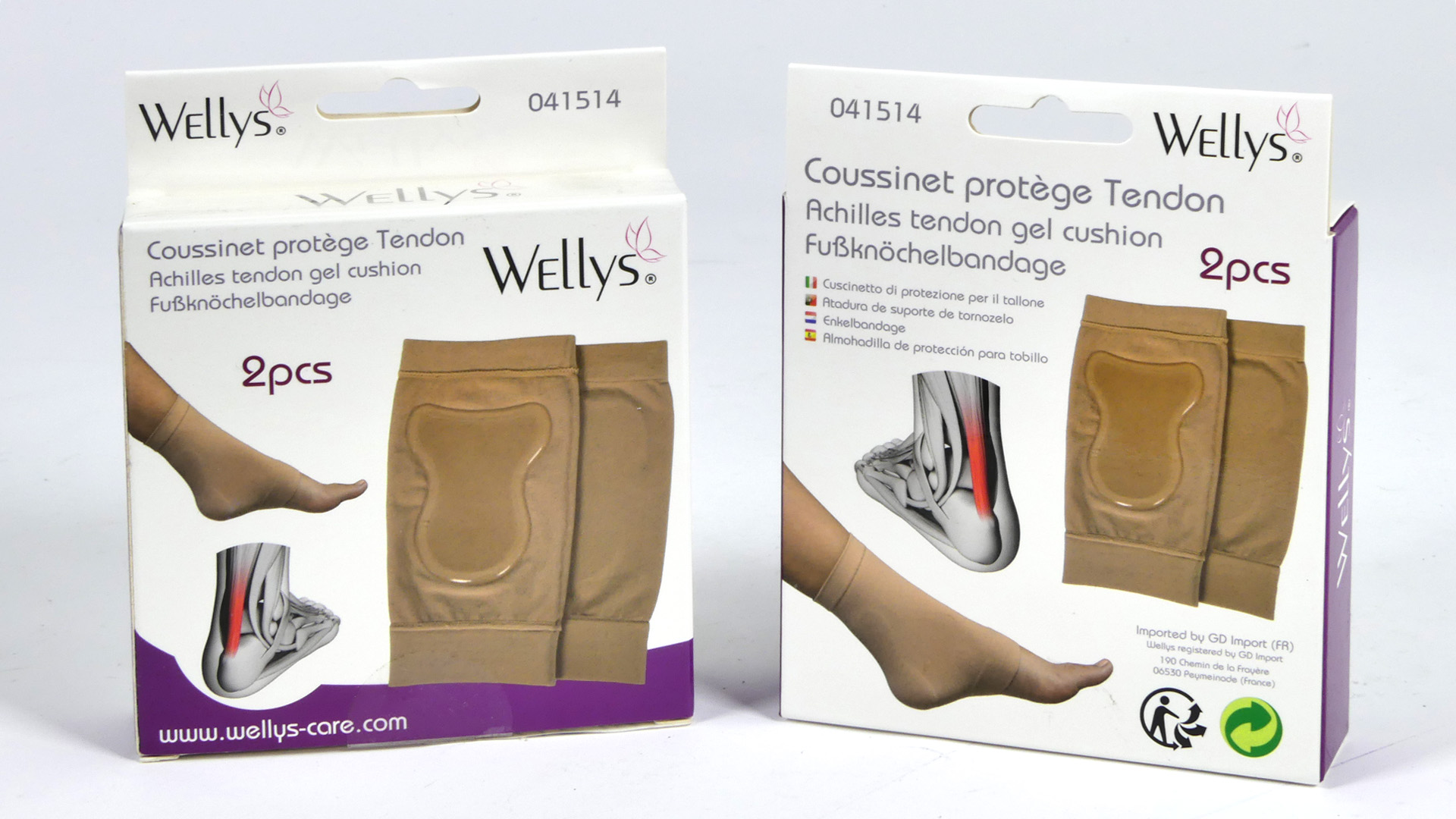Wellys Ankle Gel Cushion & Brace - Pair