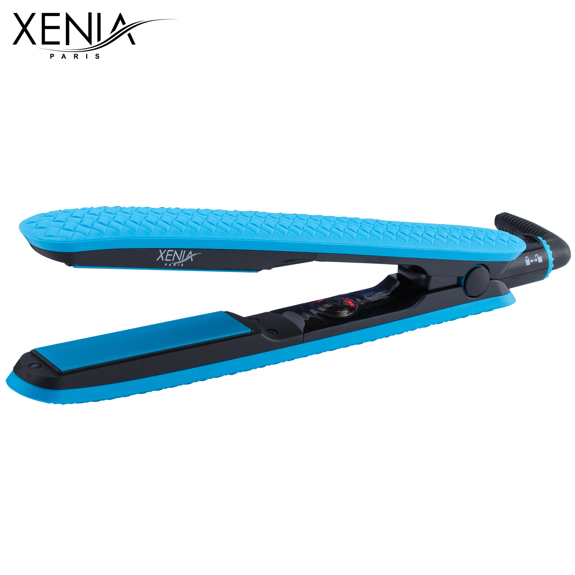 Xenia Paris JS-140207: Blauwe siliconen stijltang