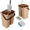 Cenocco CC-9070: Flat Mop with Bucket Color : Brown