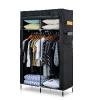 Herzberg HG-8012: Storage Wardrobe Color : Black