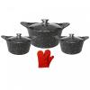 cooking pot, stainless cooking pot, cooking pot set, Cooking Pot with gloves