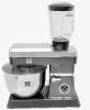 Herzberg HG-5065: 2 in 1 6.5L Stand Mixer and 1.7 Blender  - 1200W Color : Silver