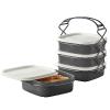 Lunch box, storage box, food container, container, tetra lunch, pack lunch