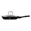 Imperial Collection 28cm Marble Coated Grill Pan Color : Black