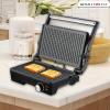 electric grill, panini press, sandwich maker, indoor electric grill, nonstick easy clean grid, extra wide slot toaster
