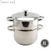 Royalty Line RL-C8L: 8L Stainless Steel Couscous pot