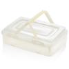 Herzberg Single-Tier Takeaway Pastry Carrying Box Color : Ivory
