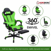 Herzberg Gaming and Office Chair with Retractable Footrest