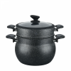 Cheffinger CF-COUS6: 6L Marble Coated Steam Cooker Couscous Pot