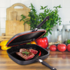 cooking pan, frying pan, grill pan, double grill pan, reversible pan, marble coated pan, non stick pan cheffinger,  products online, wholesaler, dropshipper, dropship, dropshipping in Europe, supplier in Europe, wholesale in Europe, online shop, e-commerc