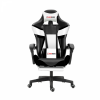 Herzberg HG-8082: Tri-color Gaming and Office Chair with T-shape Accent Color : Black