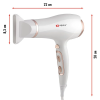 Alpina ED-88324:  Hair Dryer 1600-2000W + White/Rosegold
