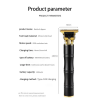 Herzberg HG-04111: Rechargable Professional Electric Haircut Trimmer - Black