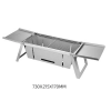 Herzberg HG-04159: Foldable Tabletop Stainless Steel Barbeque Grill