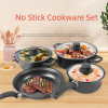 Herzberg HG-04241: 13 Pieces Non-Stick Cookware Set with Nylon Cooking Spoon Set