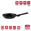 Herzog HR-3620: 20cm Marble Coated Frying Pan with Detachable Handle