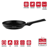 Herzog HR-3624: 24cm Marble Coated Frying Pan with Detachable Handle