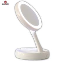 Kosmetikspiegel, Kosmetikspiegel mit LED-Licht, klappbarer Kosmetikspiegel