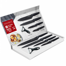 set de couteaux, couteau recouvert de marbre, couteaux de cuisine,set de couteaux de cuisine, set de couteaux, acheter set de couteaux