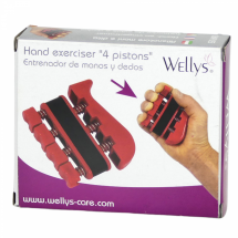 Wellys GI-069125 : Exerciseur de mains et de doigts à 4 pistons