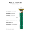 Herzberg HG-04104: Tagliacapelli Elettrico Professionale Ricaricabile - Verde Bambù