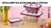 Voedselopslag, saver box, glas voedsel container, voedsel container