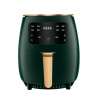 Cheffinger CF-AFRY4.5: 1400W Digitale LED Air Fryer - 4,5 Liter Kleur : Groen