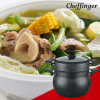 Cheffinger CF-COUS12: 12L Marmer Gecoat Stoomkoker Couscous Pot