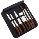 Royalty Line RL-K9C; Knife Set with leather case (9 pieces)