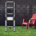 Herzberg HG-5260: Aluminum Telescopic Ladder with Anti Slip Footing - 2.6M