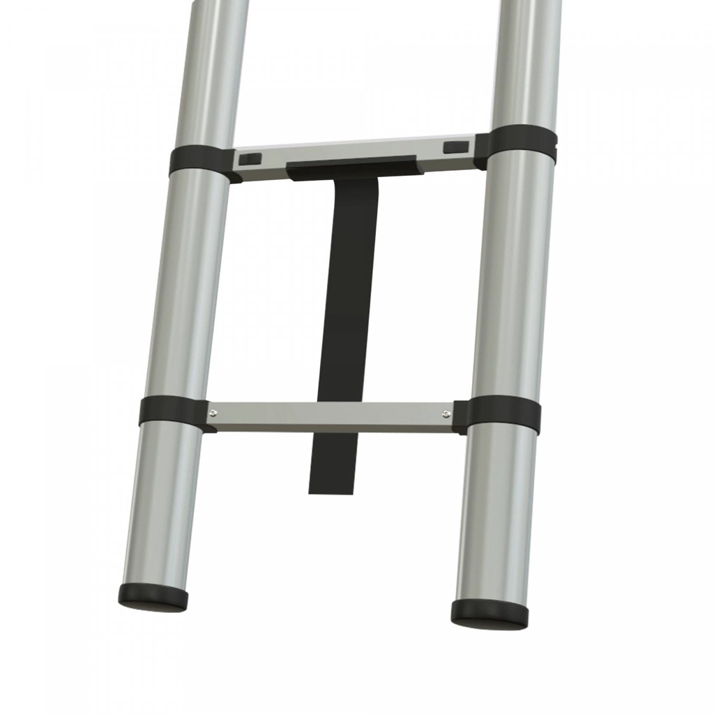 Herzberg HG-5260: Aluminum Telescopic Ladder with Anti Slip Footing - 2.6M