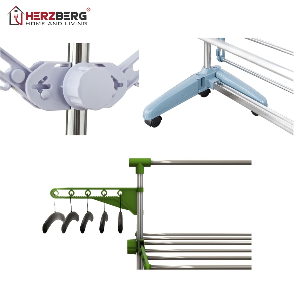Herzberg HG-5015; Moving Clothes Rack