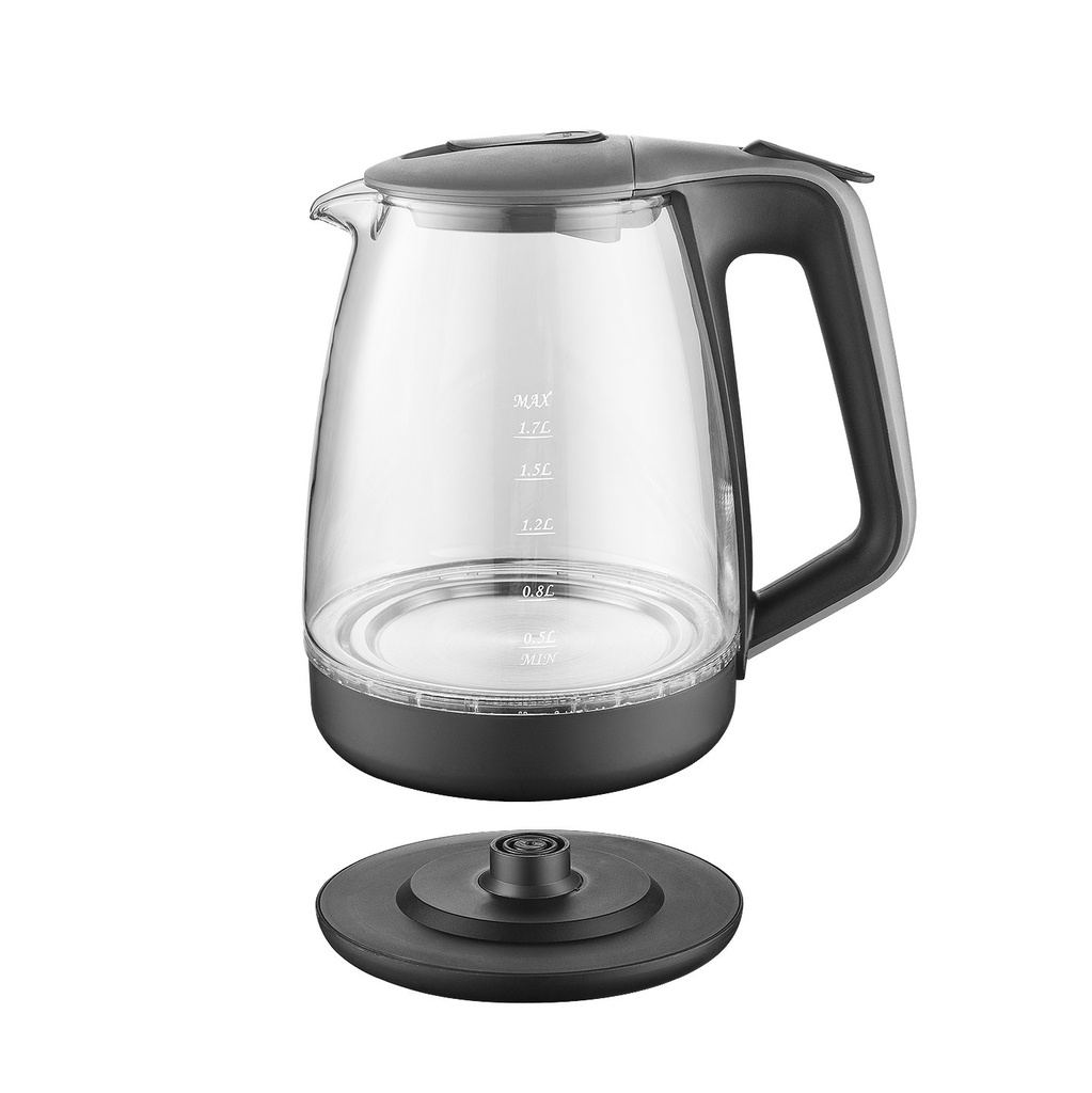 Herzberg HG-5054; Electric kettle with glass 1.7L