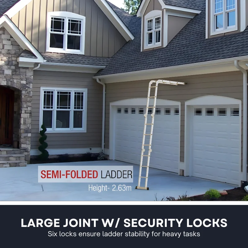 Herzberg HG-5002: Multi-Orientation  Aluminum Folding Ladder